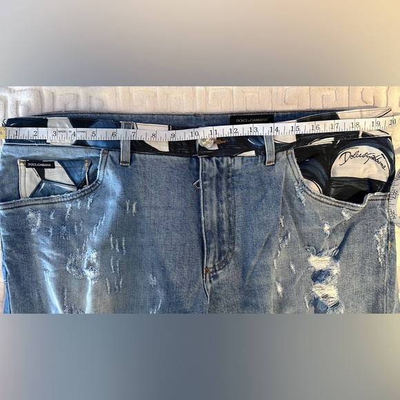 NWOT Dolce & Gabbana Slim Jeans - Size 56 (Italy), Fits 40” waist - Picture 8 of 12